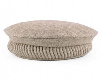 Fawn chitrali Cap Afghan Wool Cap Pakul Handmade Cap Afghan Hat Pakol Cap Pashtun Turban