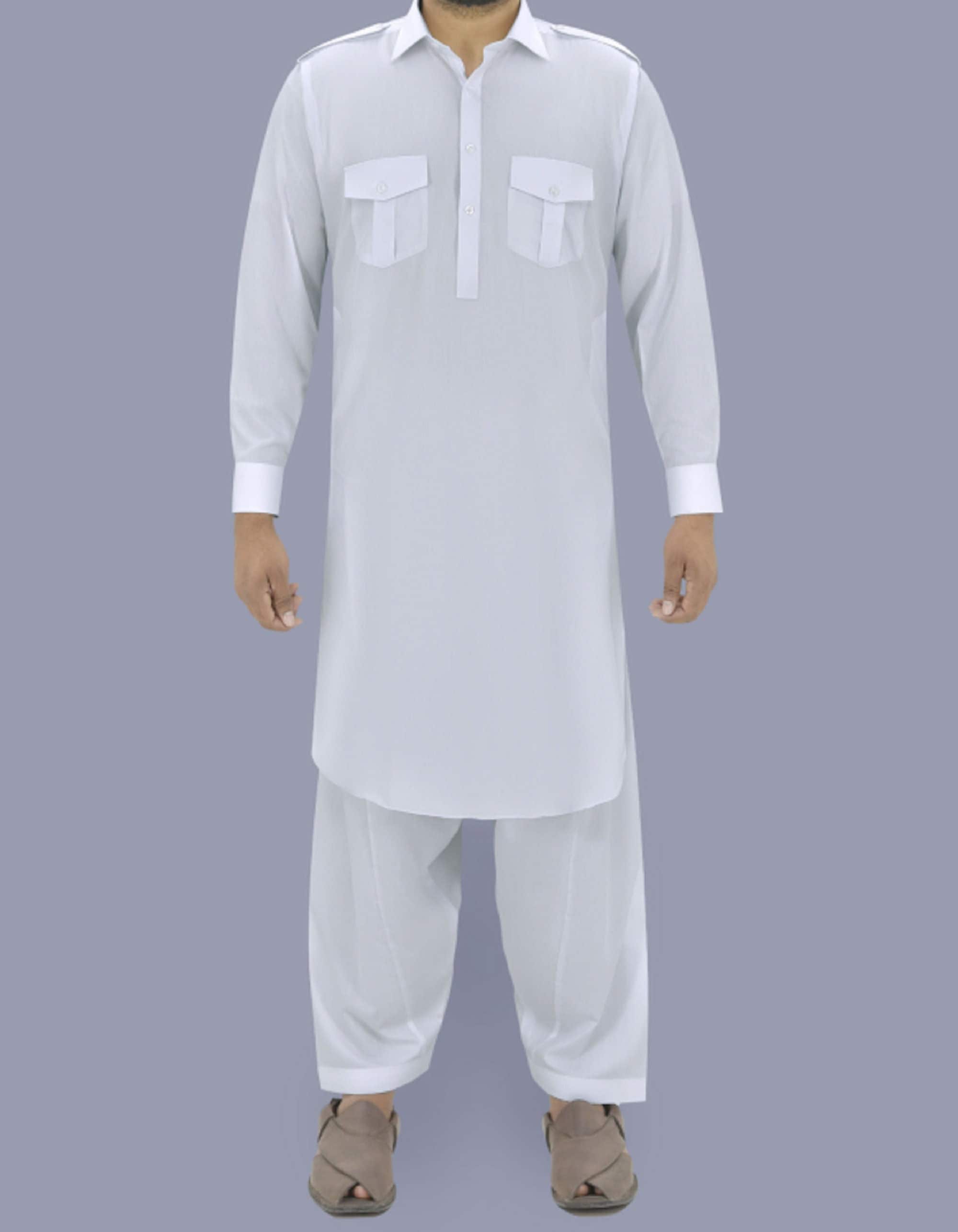 White Salwar Kameez Men Etsy Canada