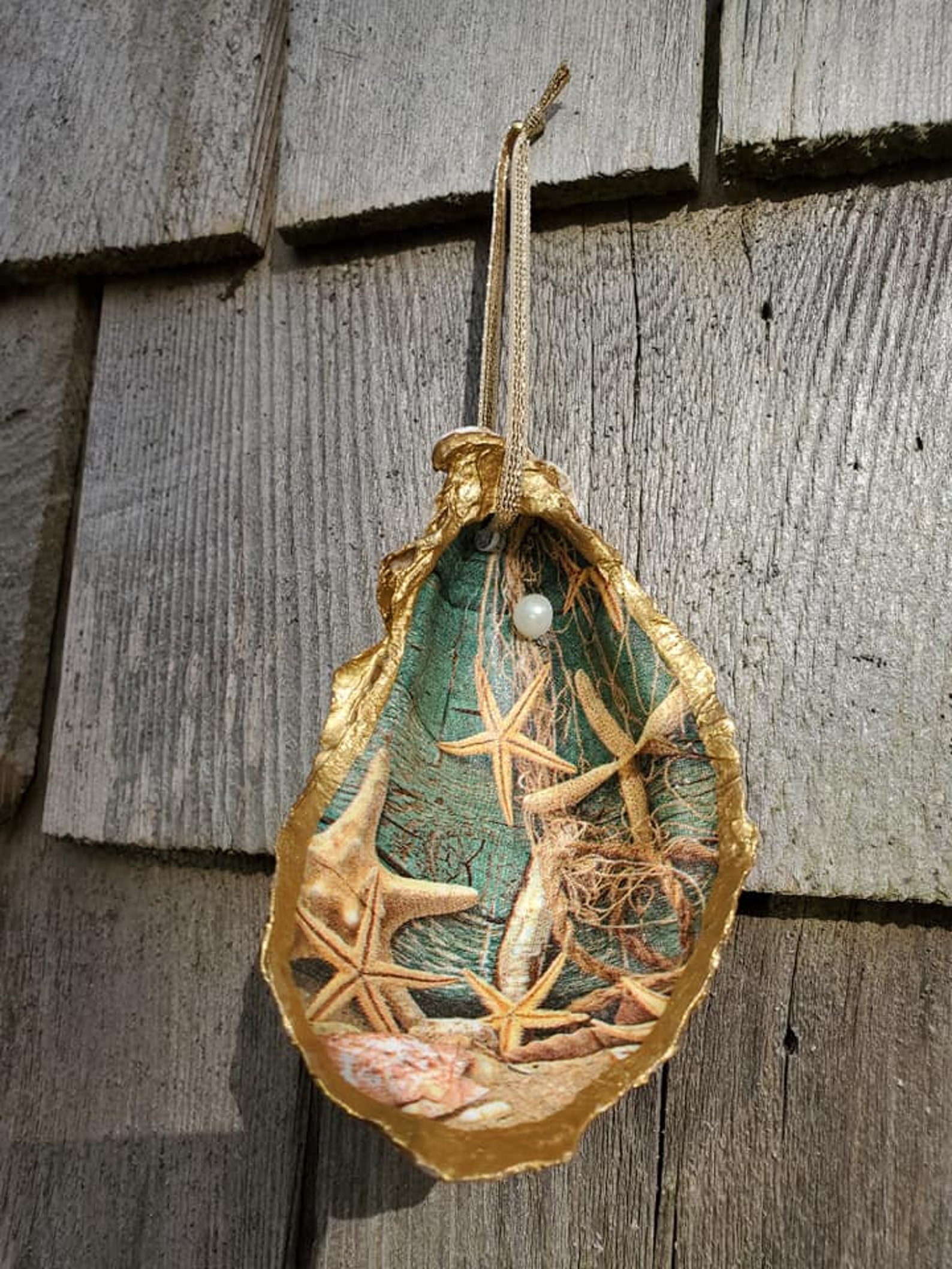 Oyster Ornaments Cape Cod Nautical Gifts Shells 31 Etsy