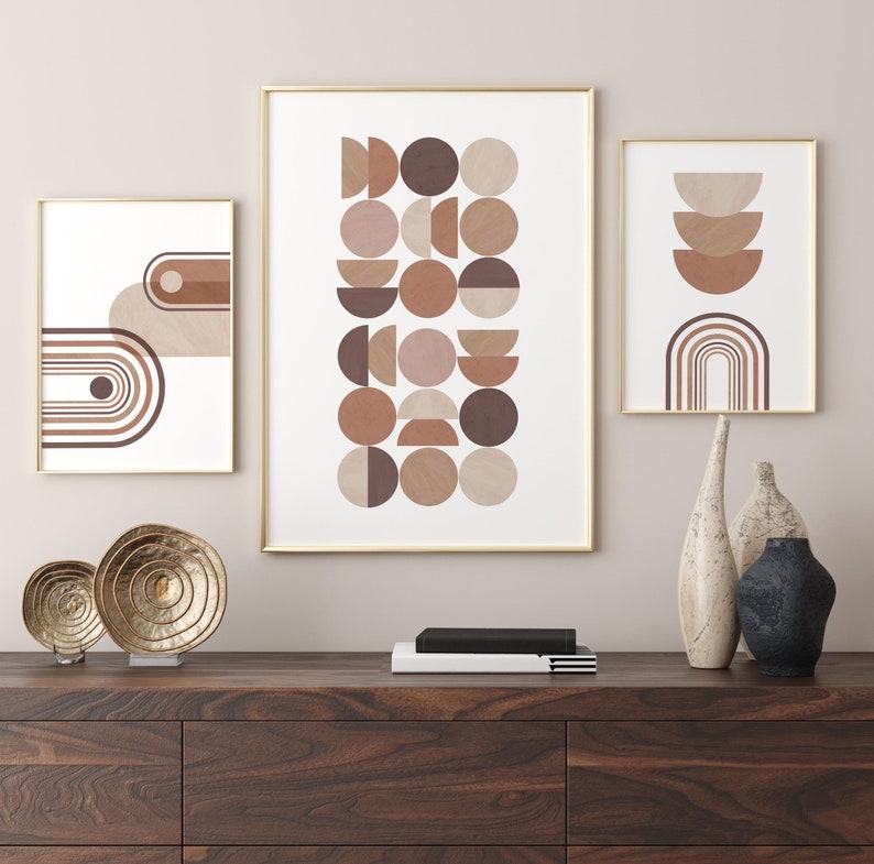 Printable Mid Century Modern Gallery Wall Set Digital Etsy