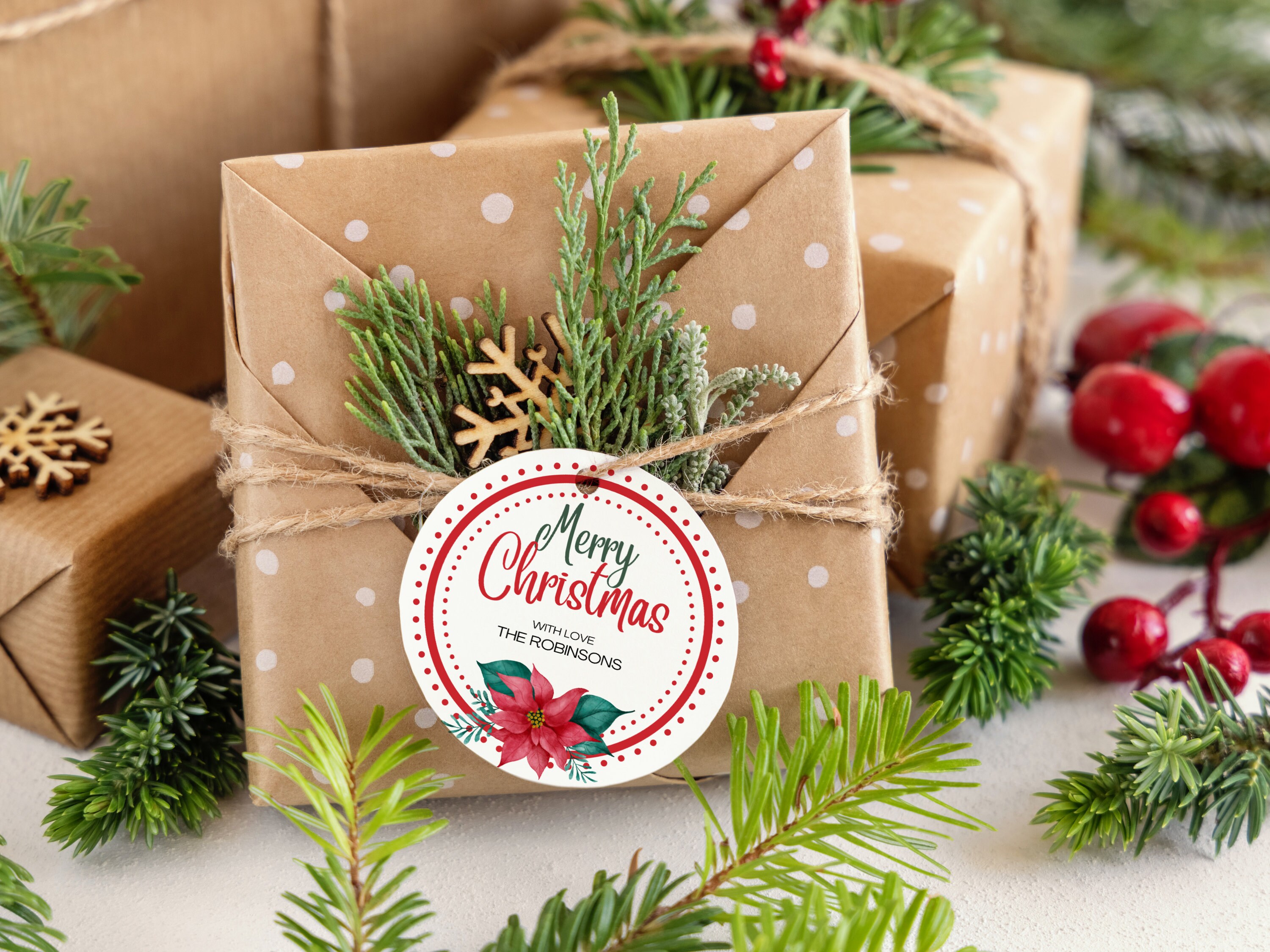 Editable Christmas Gift Tags. Printable Christmas Tags | Etsy UK