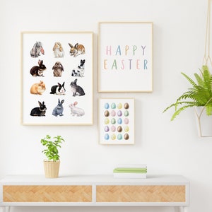 Pastel Easter Printable Gallery Wall Set Mega Bundle. Easter Sign Decor ...