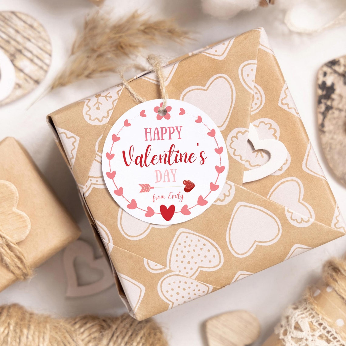 Editable Valentines Gift Tags Template. Printable Valentine - Etsy