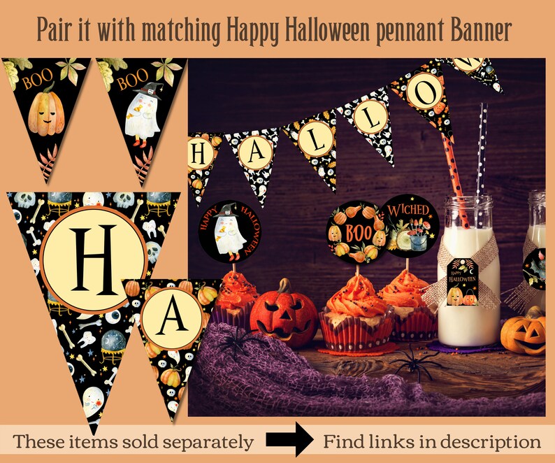 Printable Kids Halloween Party Favors Tags. Cute Halloween - Etsy