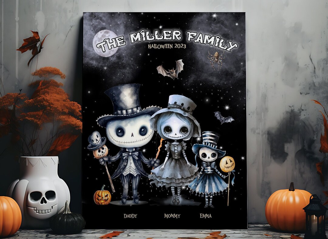 Vibrant Family Halloween Gifts Picture Illustration Vibrant Family Halloween Gifts Picture Illustration