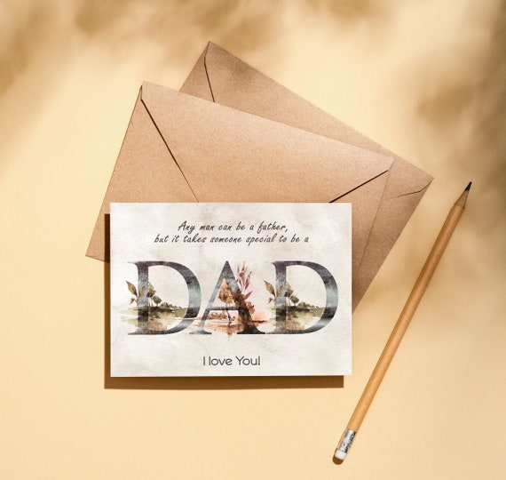 Printable Fathers Day Card for Husband From Wife. Fathers Day - Etsy