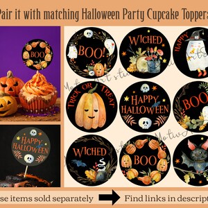 Printable Kids Halloween Party Favors Tags. Cute Halloween - Etsy