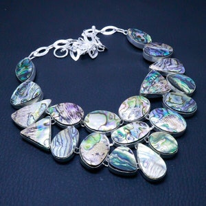 Multi Stone Necklace 925 Sterling Silver Necklace Handmade Adjustable Chain Necklace Beautiful Gemstone Jewelry Birthstone Jewelry For Wife