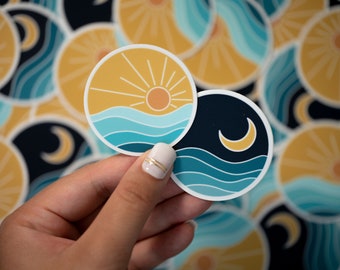 Sun and Moon Sticker