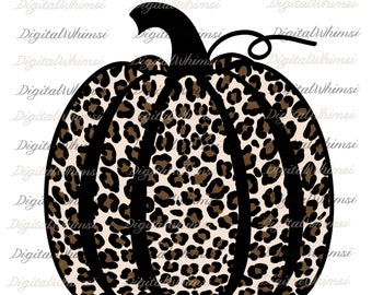 Leopard Pumpkin PNG Digital Download for Sublimation