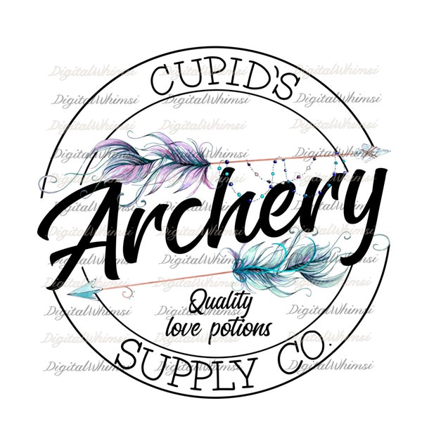 Cupid’s Archery Supply PNG, Cupid PNG, Valentines Day PNG file for Sublimation