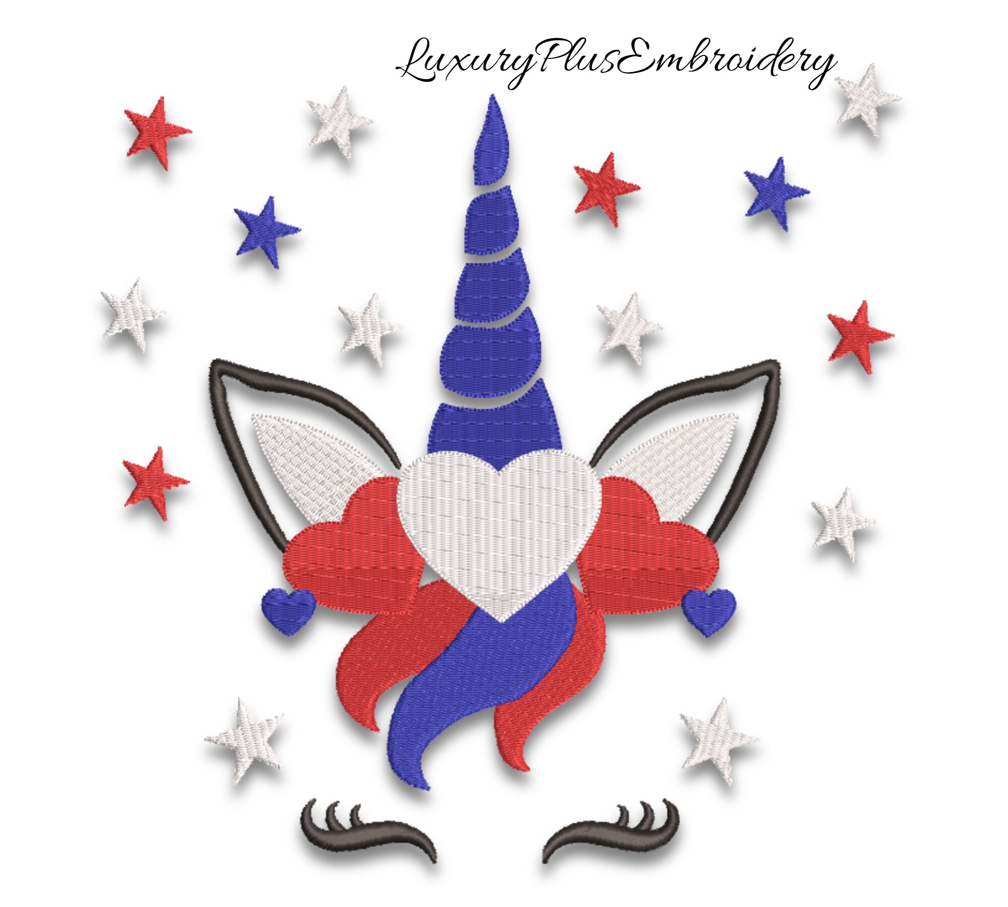 Usa unicorn independence day embroidery machine design pes 4th  etsy