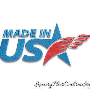 Usa embroidery machine designs Made in Usa pes