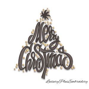 Stickdatei Frohe Weihnachten Stickdatei Urlaub Stickdatei pes digital