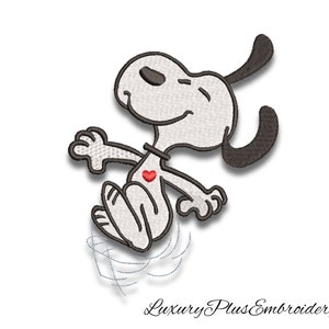 Snoopy embroidery machine design for mask instant digital download