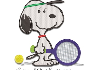 Tennis Snoopy Etsy