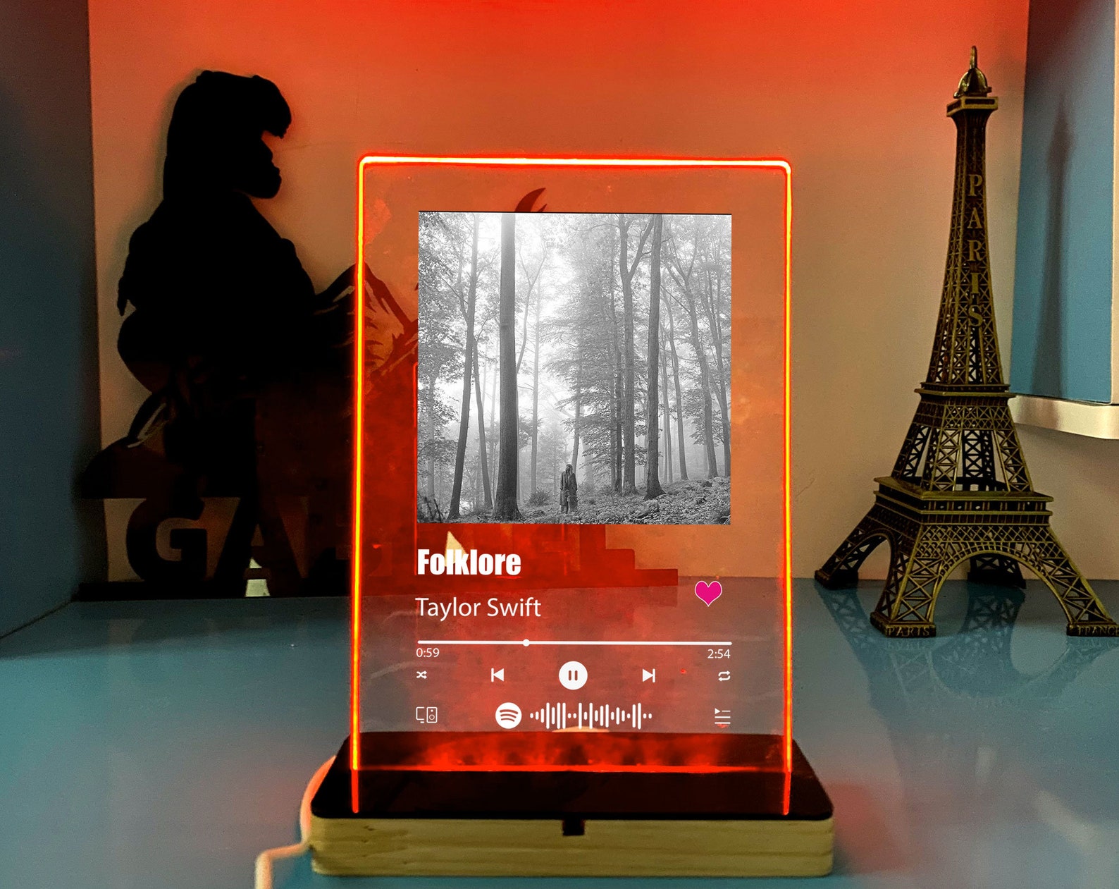 Custom acrylic creative poster led lights custom photo poster Etsy