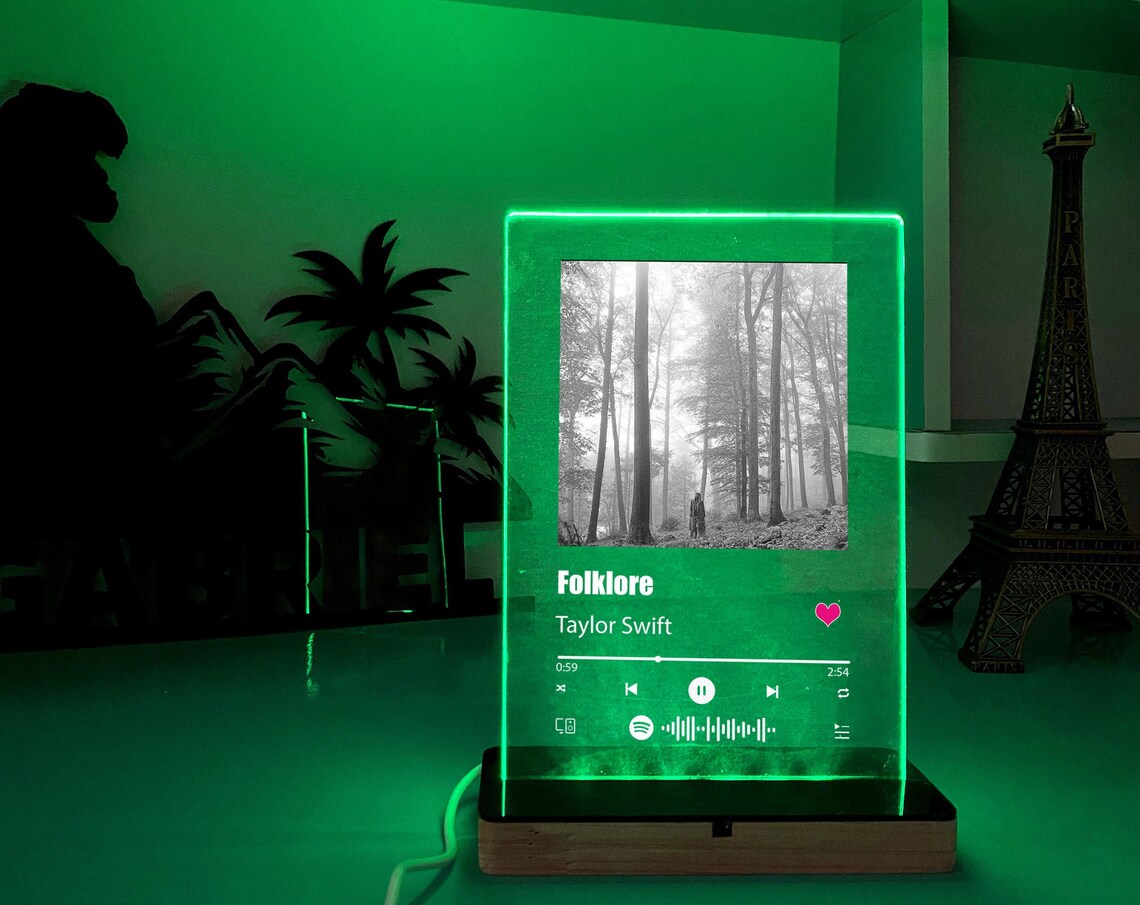 Custom acrylic creative poster led lights custom photo poster Etsy