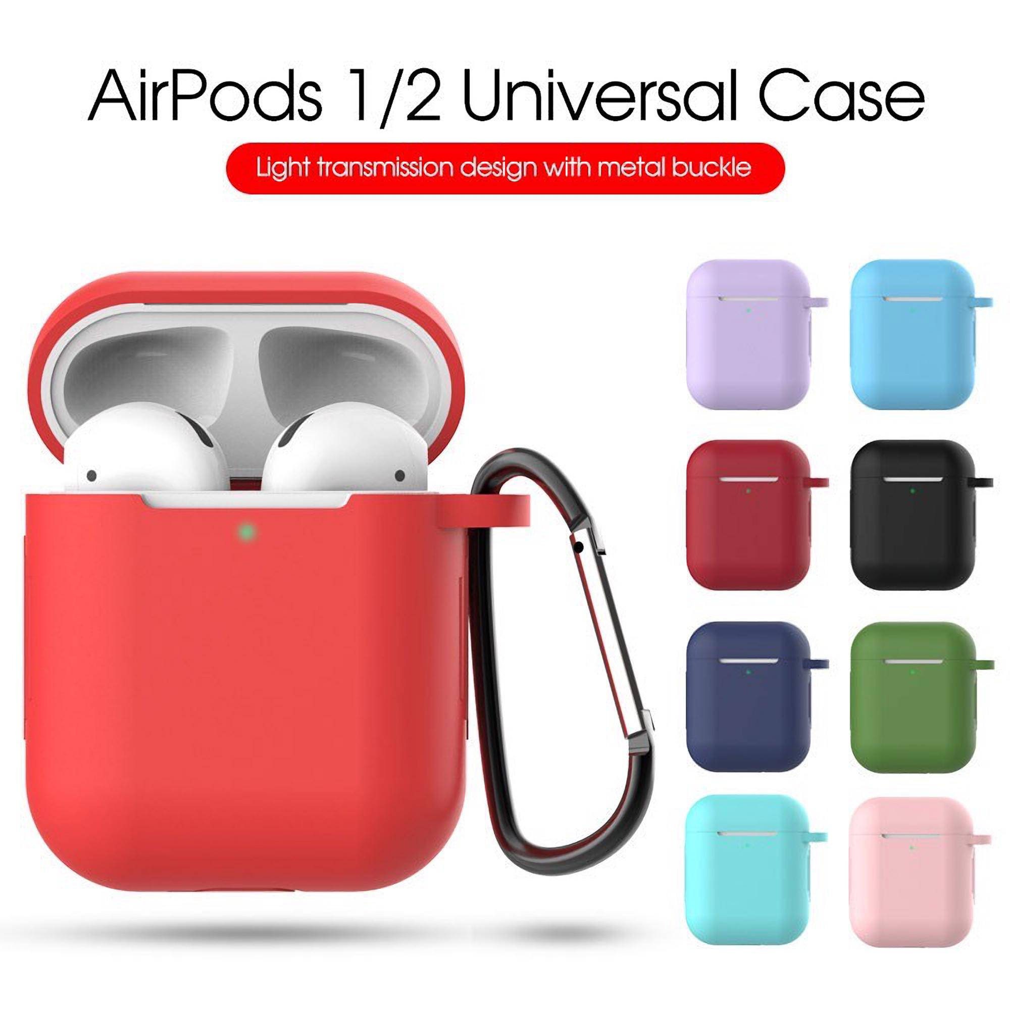 R-fun AirPods Case Cover, Soft Silicone Protective Cover with Keychain for  Women Men Compatible with…See more R-fun AirPods Case Cover, Soft Silicone