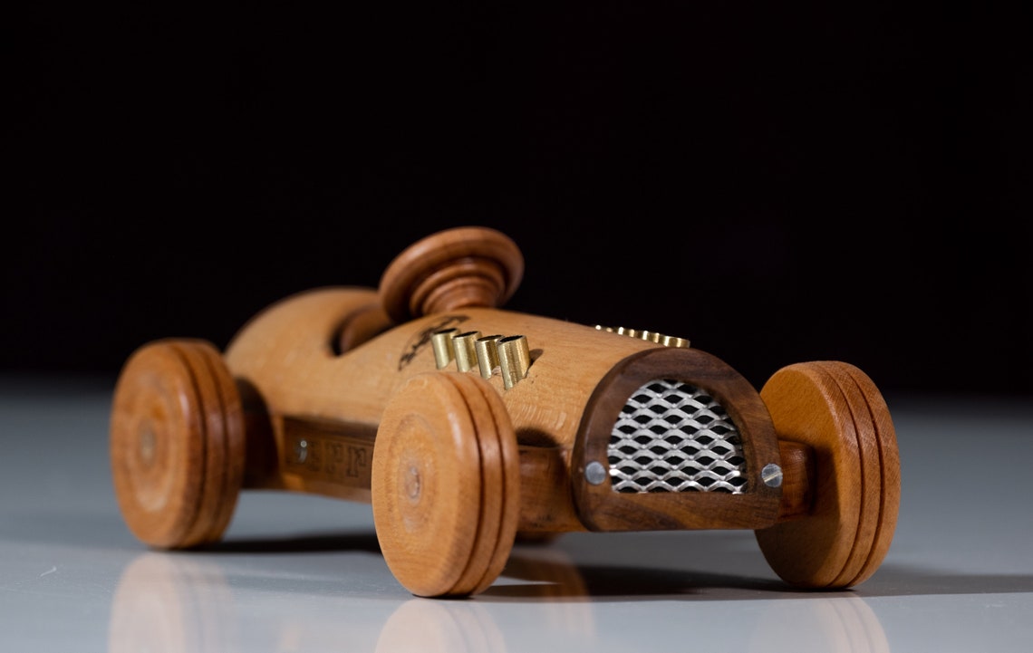 Race Car/ F1/ FERRARI/375/ Wooden Car/ 1950's Race Car - Etsy