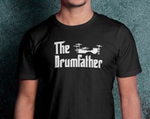 Drumfather Shirt, Drummer, Drummer, Men 39 s T-Shirt, Rock, Musicians, Band, Gift, Drums, Drums, the Godfather