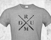 Drummer Shirt, Drummer, Men 39 s T-Shirt, vintage, Rock, Drummer, Musicians, Band, Gift, Drums, Drums, retro grunge, art