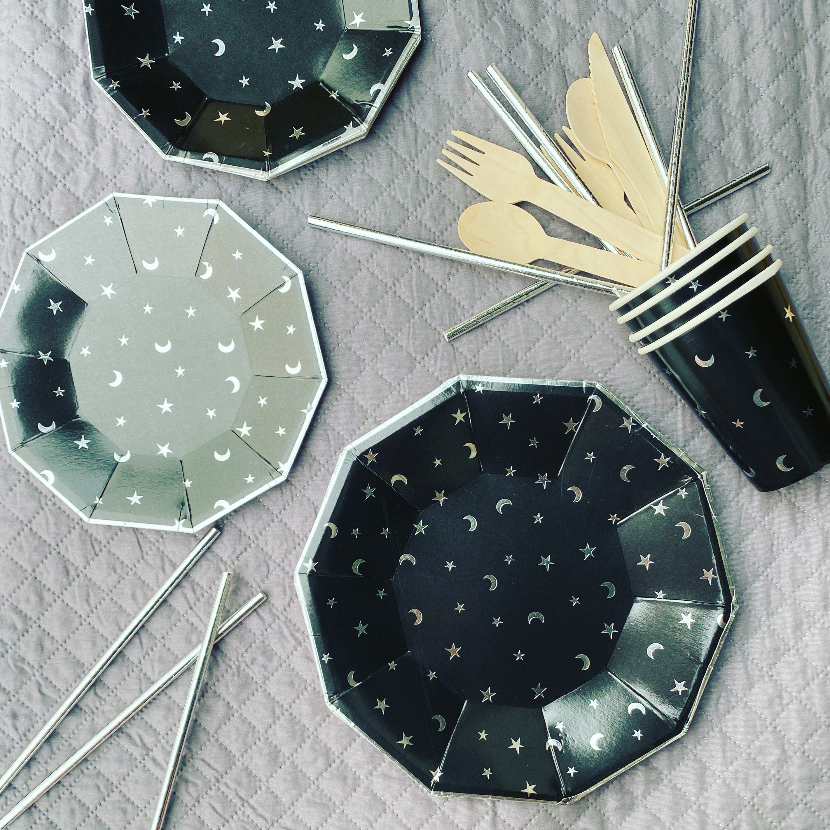 Paper Plate Moon & Star