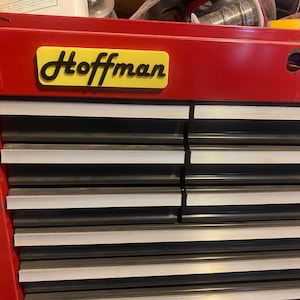 Fancy Custom name toolbox magnets