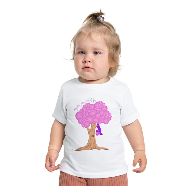 Purple Monkey in a Bubblegum Tree Graphic Tshirt, Kids Graphic Tshirt, Cute, Tshirt, Fisher-Price Play Mat, Matching Tshirt, Mommy and Me