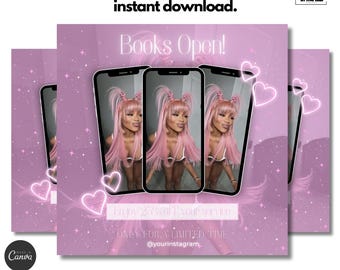 Instagram Post for Hair Sylist, Lash Technician, Nail Tech | Social Media Flyer