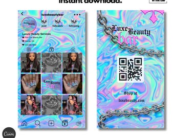 Instagram Visitenkarte Template
