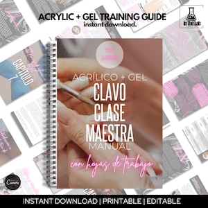 Acrylic + Gel E-Book Training Manual (SPANISH)