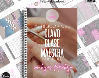 Acrylic + Gel E-Book Training Manual (SPANISH)
