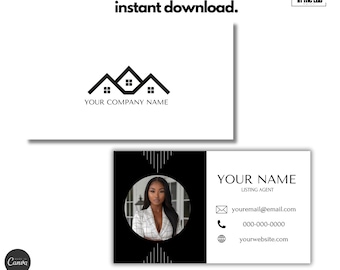 Bearbeitbare Visitenkarte Vorlage: Beauty Professional Design (PDF)