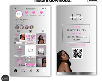 Instagram Business Card Template