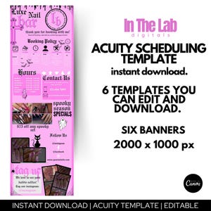 Nail Tech Acuity Scheduling Template DIY Acuity Scheduling Template Nail Tech Template