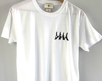 The Fab Four  - Beatles Embroidered T-Shirt.  Unisex