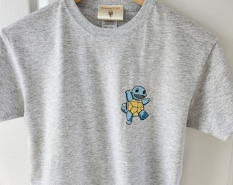 Pokemon - Squirtle embroidered t.shirt. unisex