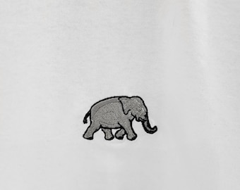 Elephant Embroidered T-Shirt  Unisex