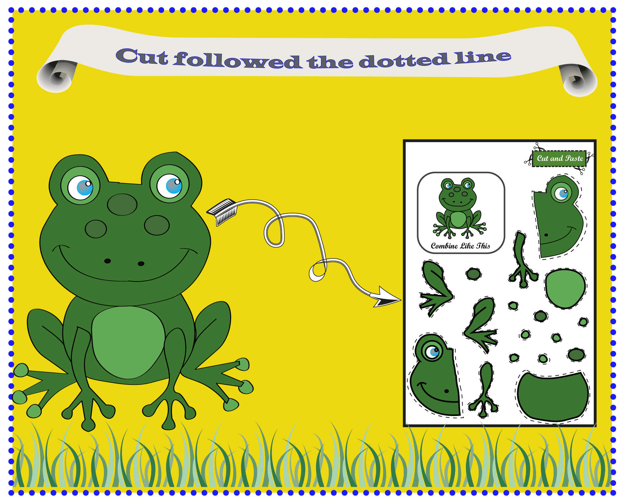 Printable Cut and Paste Animals Worksheets for Kids, Preschool ...