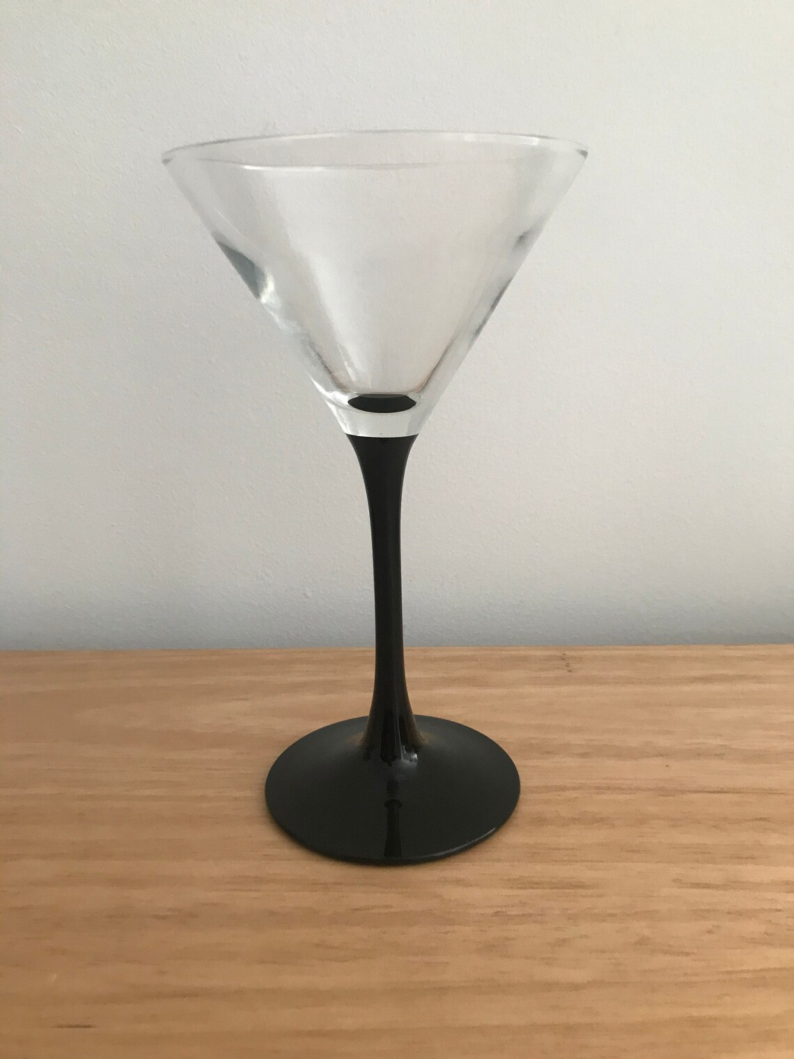 Black Stem Martini Glasses Champagne Coupes Cocktail Etsy