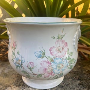 Large Vintage Jardienere, Pretty Pot Plant Holder, Big Planter by St Michael , England, from the Edwardian Lady Range, Garden Decor Gift