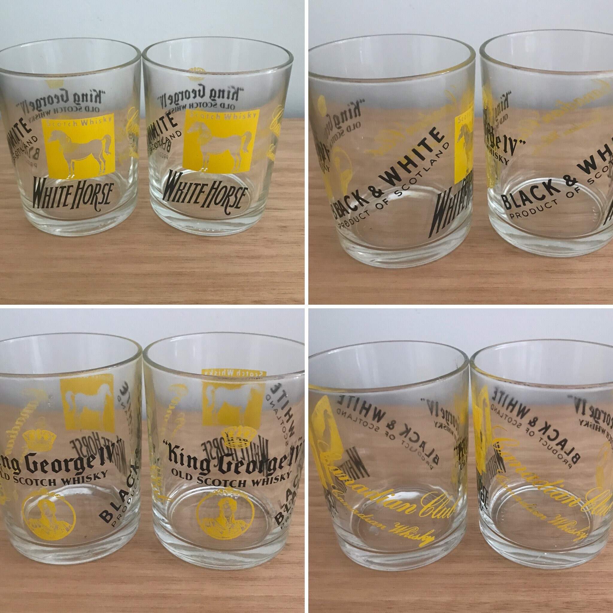 Vintage Italian Pair of Whiskey Glasses Vintage Scotch Etsy Australia