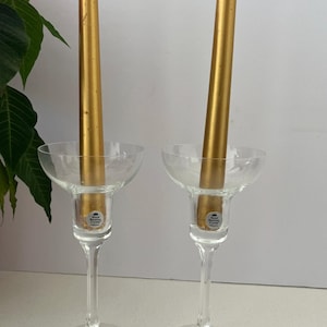 Vintage Crystal Candlesticks, Pair of Royal Bavarian German Crystal Candle Holders, Elegant  Dining Table Decor, Beautiful Unique  Gift