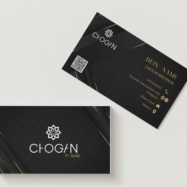 Chogan Business Card Personalized Digital File Download Perfumes Chogan Consultant