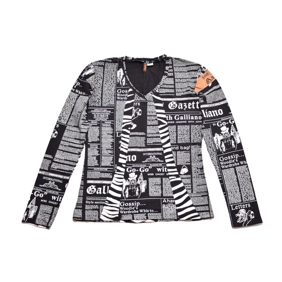 Galliano Newsprint Longsleeves