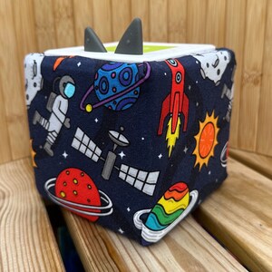 Space Stretch Fabric Cover, unique and bright cover, gift, compatible with toniebox