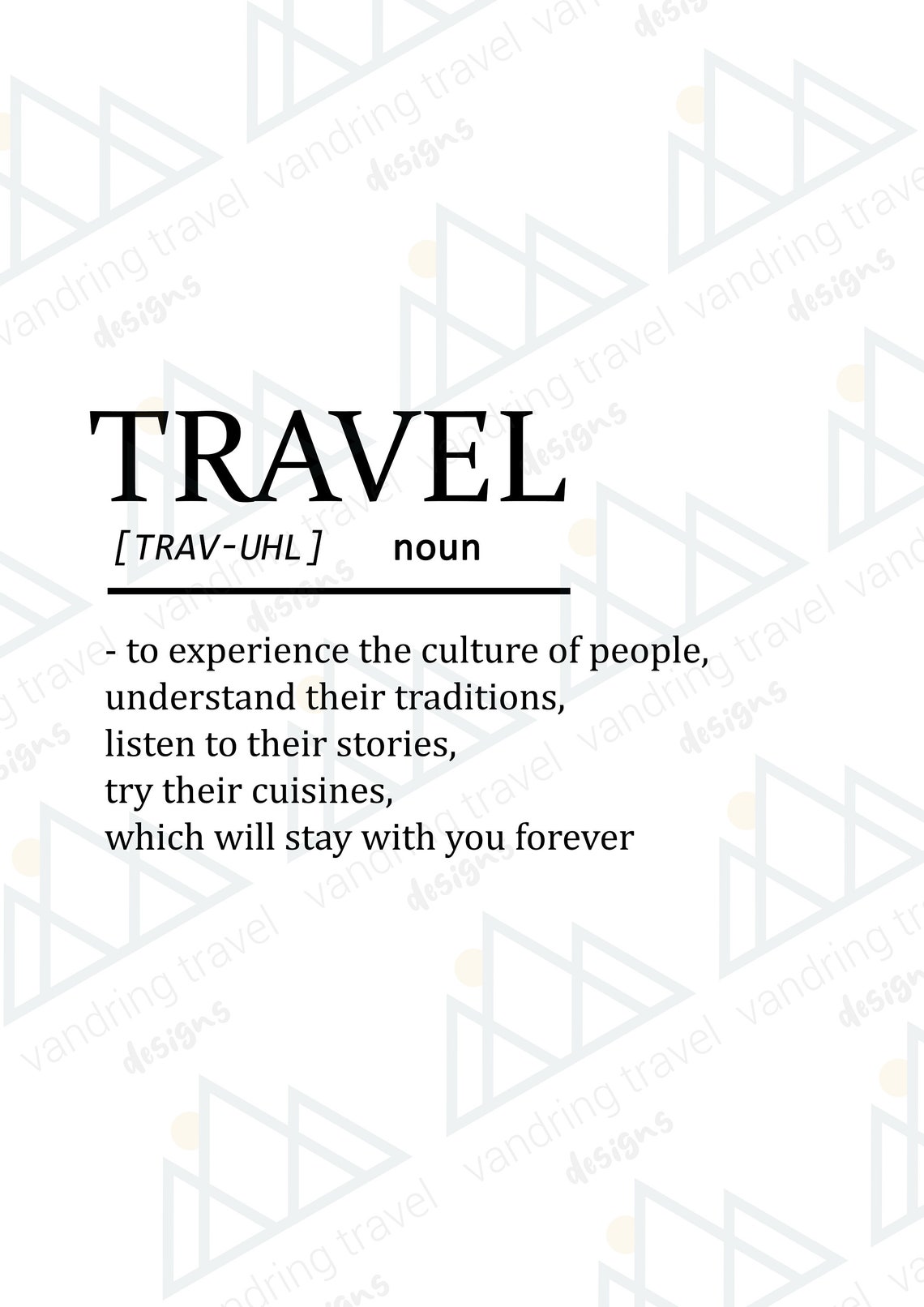 travel word means