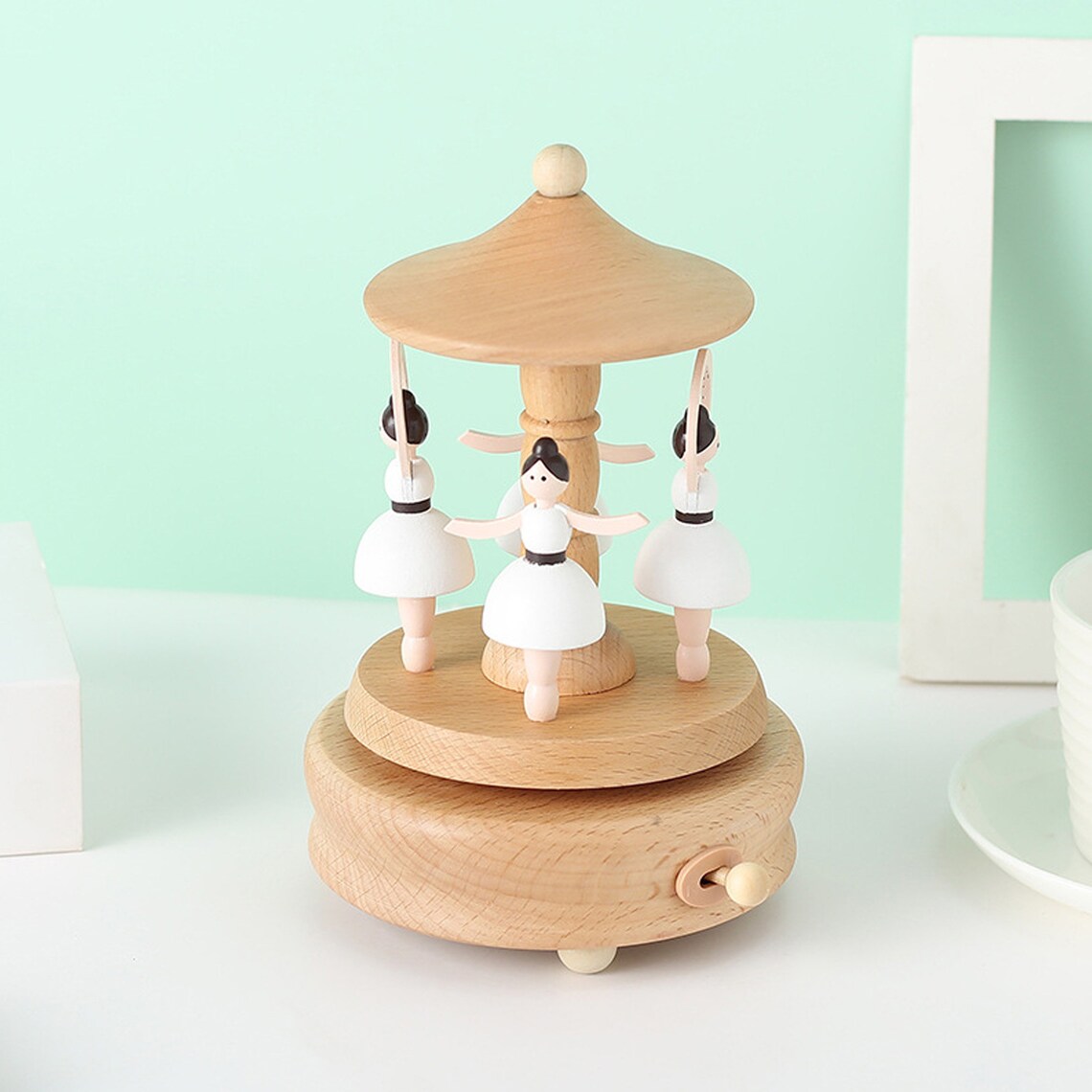 Ballet Girls Music Box Spinning Girls Music Box Handmade Etsy