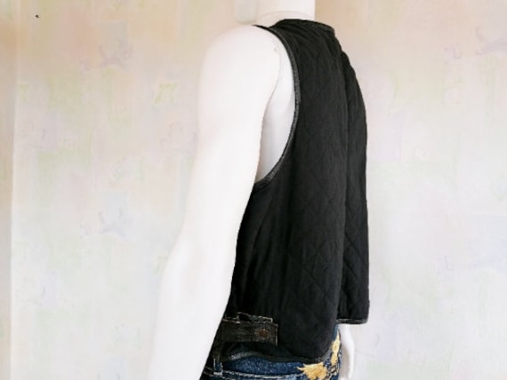 Vintage ROCKY Leather Vest Western Cowboy Men's L… - image 7